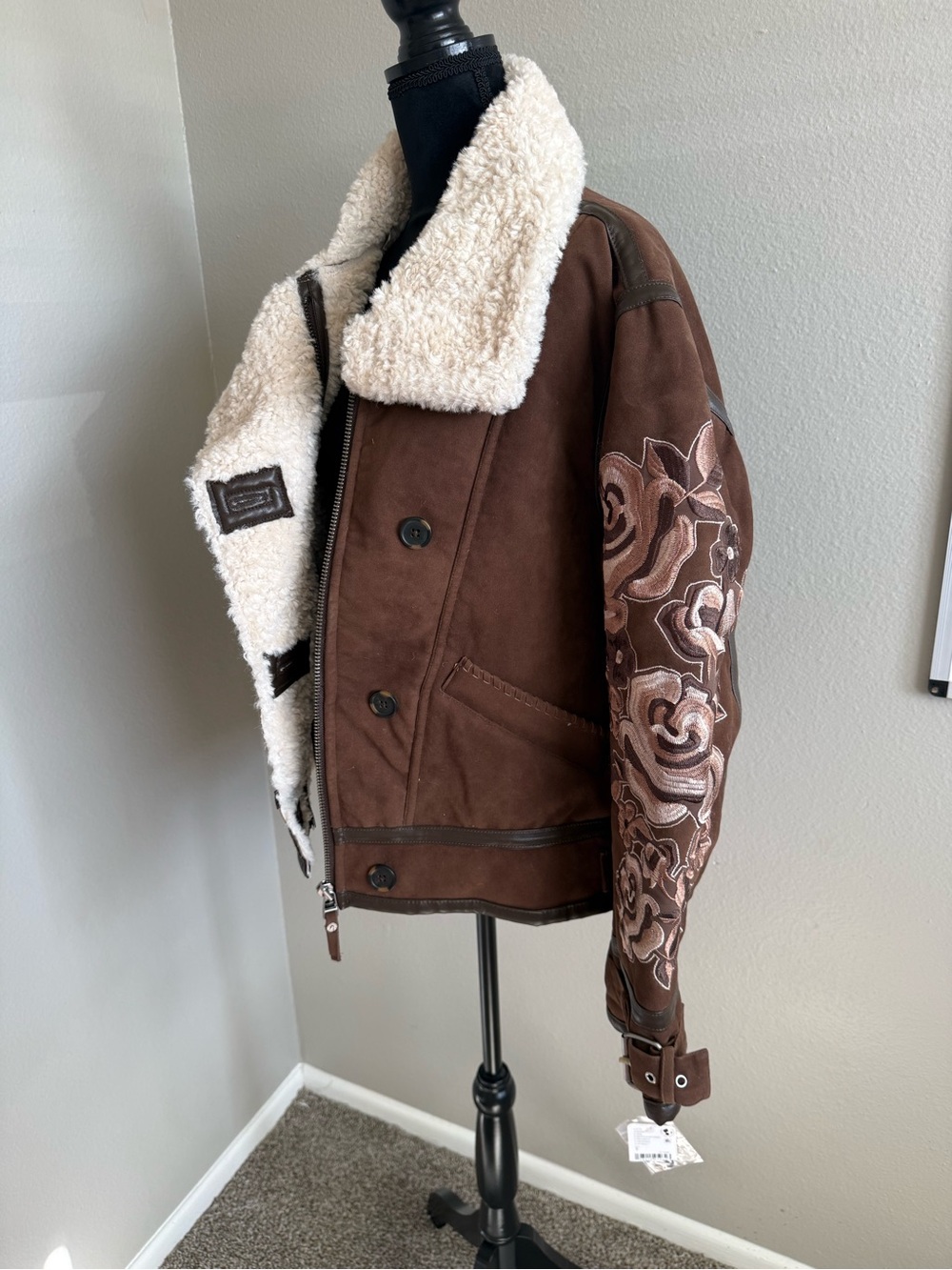 We The Free Andues Vegan Moto Jacket Small - Picture 4 of 6